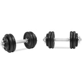 18 Piece Dumbbell Set 30 kg Cast Iron - Side View