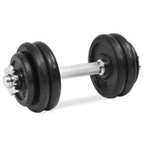 18 Piece Dumbbell Set 30 kg Cast Iron - 45-Degree Angle