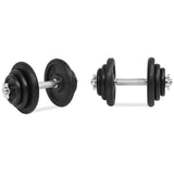 18 Piece Dumbbell Set 40 kg Cast Iron - Front View