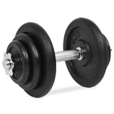 18 Piece Dumbbell Set 40 kg Cast Iron - 45-Degree Angle