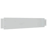 Lawn Fence 10 pcs Galvanised Steel 100x20 cm - 45-Degree Angle