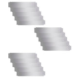 Lawn Fence 15 pcs Galvanised Steel 100x20 cm - Front View