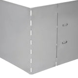 Lawn Fence 20 pcs Galvanised Steel 100x20 cm - 45-Degree Angle