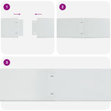 Lawn Fence 20 pcs Galvanised Steel 100x20 cm - Rear View