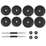 14 Piece Dumbbell Set 20 kg - Front View