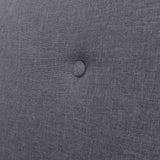 Sofa Set 3 Pieces Fabric Dark Grey