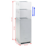 Island Range Hood LCD Display Touch Sensor 756 m³/h LED - Top-Down View