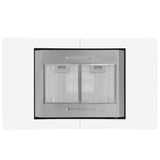 Island Range Hood 90 cm LCD Display Touch Sensor 756 m³/h LED - 45-Degree Angle