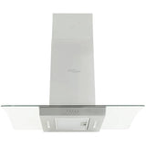 Island Range Hood 90 cm Stainless Steel 756 m³/h LED - Top-Down View