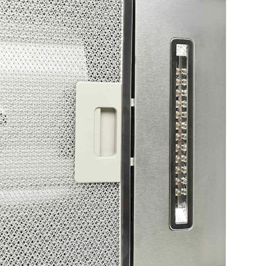 Island Range Hood 90 cm Stainless Steel 756 m³/h LED