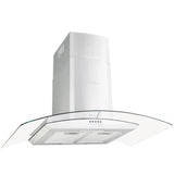 Wall Mounted Range Hood 90 cm Stainless Steel 756 m³/h LED - Front View