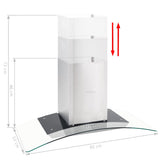 Wall Mounted Range Hood 90 cm Stainless Steel 756 m³/h LED - Top-Down View