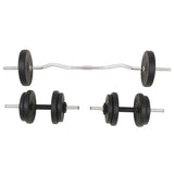 Barbell and Dumbbell Set 30 kg - Front View