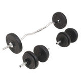 Barbell and Dumbbell Set 30 kg - Side View