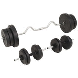 Barbell and Dumbbell Set 60 kg - Front View