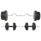 Barbell and Dumbbell Set 60 kg - Side View
