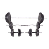 Barbell and Dumbbell Set 90 kg - Side View