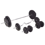 Barbell and Dumbbell Set 90 kg - Front View