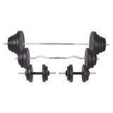 Barbell and Dumbbell Set 120 kg - Side View