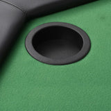 8-Player Folding Poker Table 2 Fold Octagonal Green - 45-Degree Angle