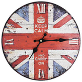 Vintage Wall Clock UK 30 cm - Front View
