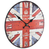 Vintage Wall Clock UK 30 cm - Side View