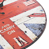 Vintage Wall Clock UK 30 cm - 45-Degree Angle