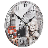 Vintage Wall Clock 30 cm - Side View