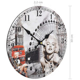 Vintage Wall Clock 30 cm - Rear View