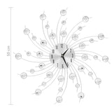 Wall Clock with Quartz Movement Modern Design 50 cm - Rear View