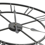 Vintage Wall Clock with Quartz Movement Metal 80 cm XXL