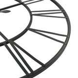 Vintage Wall Clock with Quartz Movement Metal 80 cm XXL - 45-Degree Angle