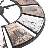 Vintage Wall Clock with Quartz Movement 60 cm XXL - 45-Degree Angle