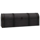 Storage Chest Solid Wood Vintage Style 120x30x40 cm - Front View