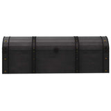 Storage Chest Solid Wood Vintage Style 120x30x40 cm - Side View