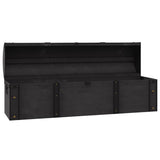 Storage Chest Solid Wood Vintage Style 120x30x40 cm - Rear View