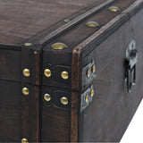 Coffee Table Plywood Vintage Style 120x55x35 cm - Close-Up Angle