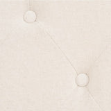 Sofa Set 2 Pieces Fabric Cream White