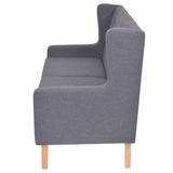 Sofa Set 2 Pieces Fabric Grey - Top-Down View