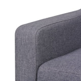 Sofa Set 2 Pieces Fabric Grey - Extra Image