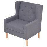 Sofa Set 3 Pieces Fabric Grey - Extra Image