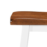 Bar Stools 2 pcs Solid Wood - 45-Degree Angle