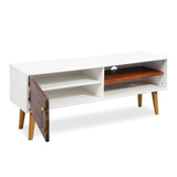 TV Cabinet Solid Acacia Wood 120x35x45 cm - Side View