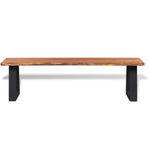 Bench Solid Acacia Wood 160 cm