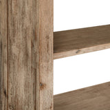 5-Tier Bookcase 80x30x180 cm Solid Acacia Wood - Top-Down View