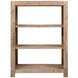 3-Tier Bookcase 80x30x110 cm Solid Acacia Wood