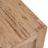 3-Tier Bookcase 80x30x110 cm Solid Acacia Wood - Top-Down View