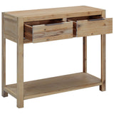 Console Table 82x33x73 Cm Solid Acacia Wood - Front View