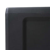 Garden Storage Cabinet with 3 Shelves Black - Close-Up Angle