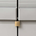 Garden Storage Cabinet with 3 Shelves Black and Grey